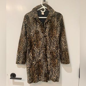 Vintage Cheetah Print Coat